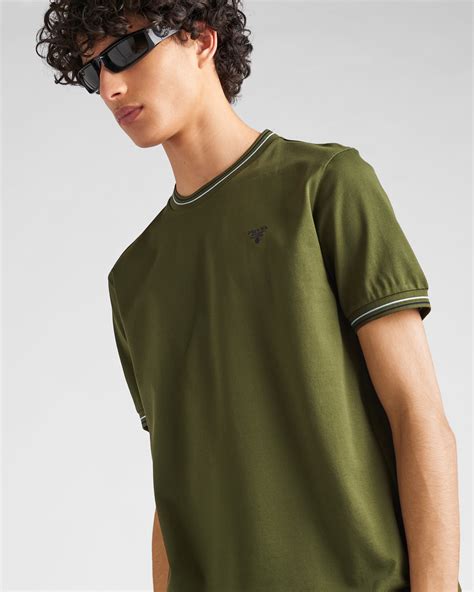 prada military shirt|Military Green Cotton Piqué T.